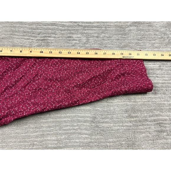 Nine West Shirt Mens XL Red Patterned Button Up Long Sleeve Slim Fit Casual - Picture 6 of 11